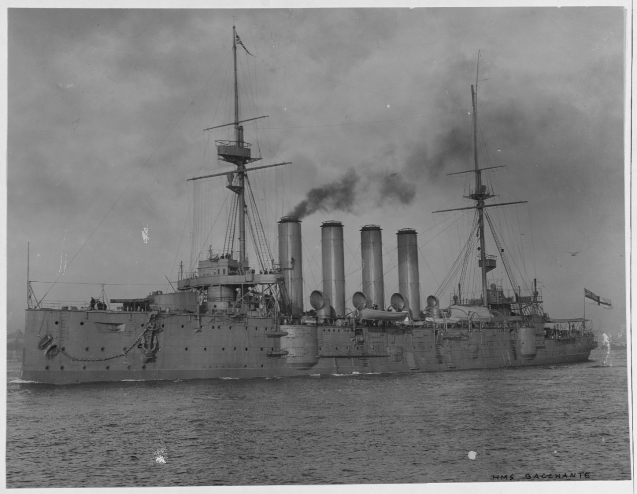 HMS BACCHANTE British Armored Cruiser, 1901