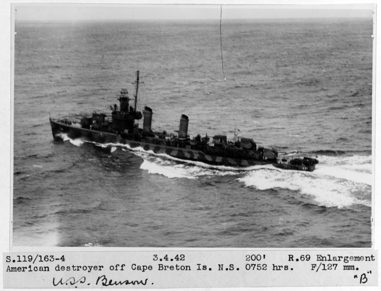 USS BENSON (DD-421)