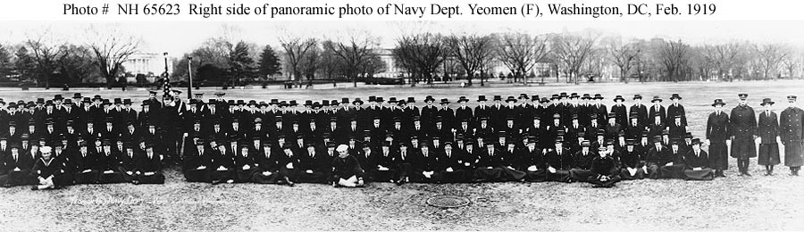 Photo #: NH 65623  &quot;Yeomen (F), Navy Department, White House Grounds, Washington, D.C., February 1919&quot;