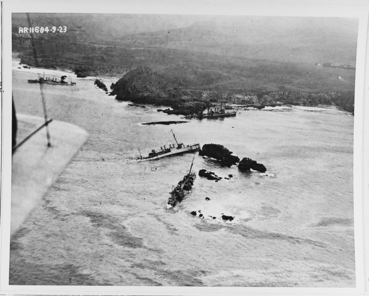 Photo #: NH 66721  Honda Point Disaster, September 1923