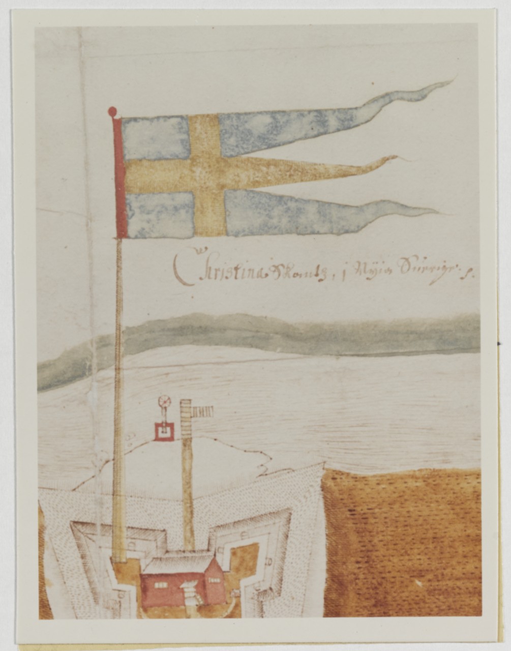 Swedish flag, 1654