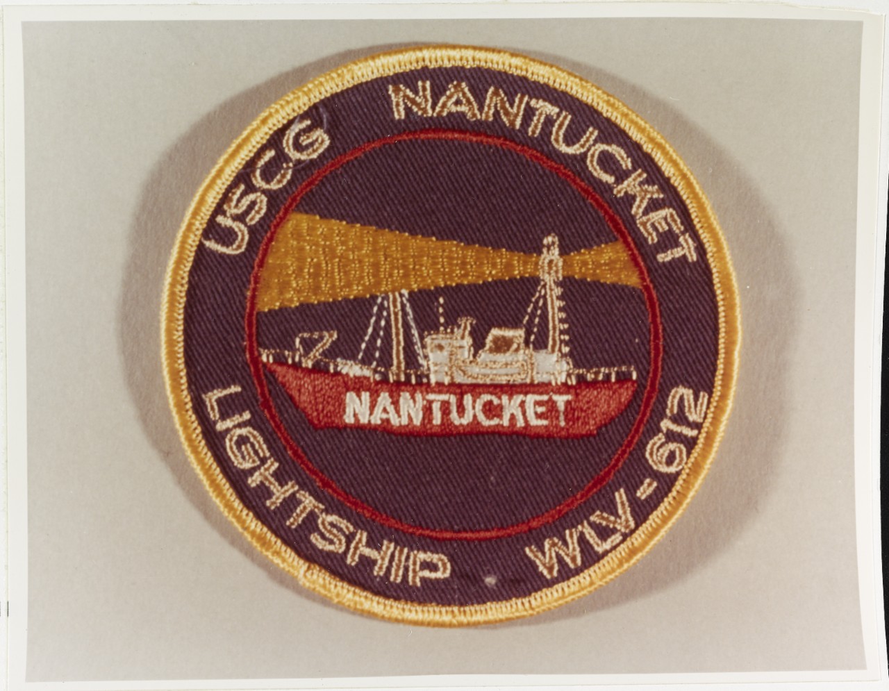 Insignia:  U.S. Coast Guard NANTUCKET lightship (WLV-612)