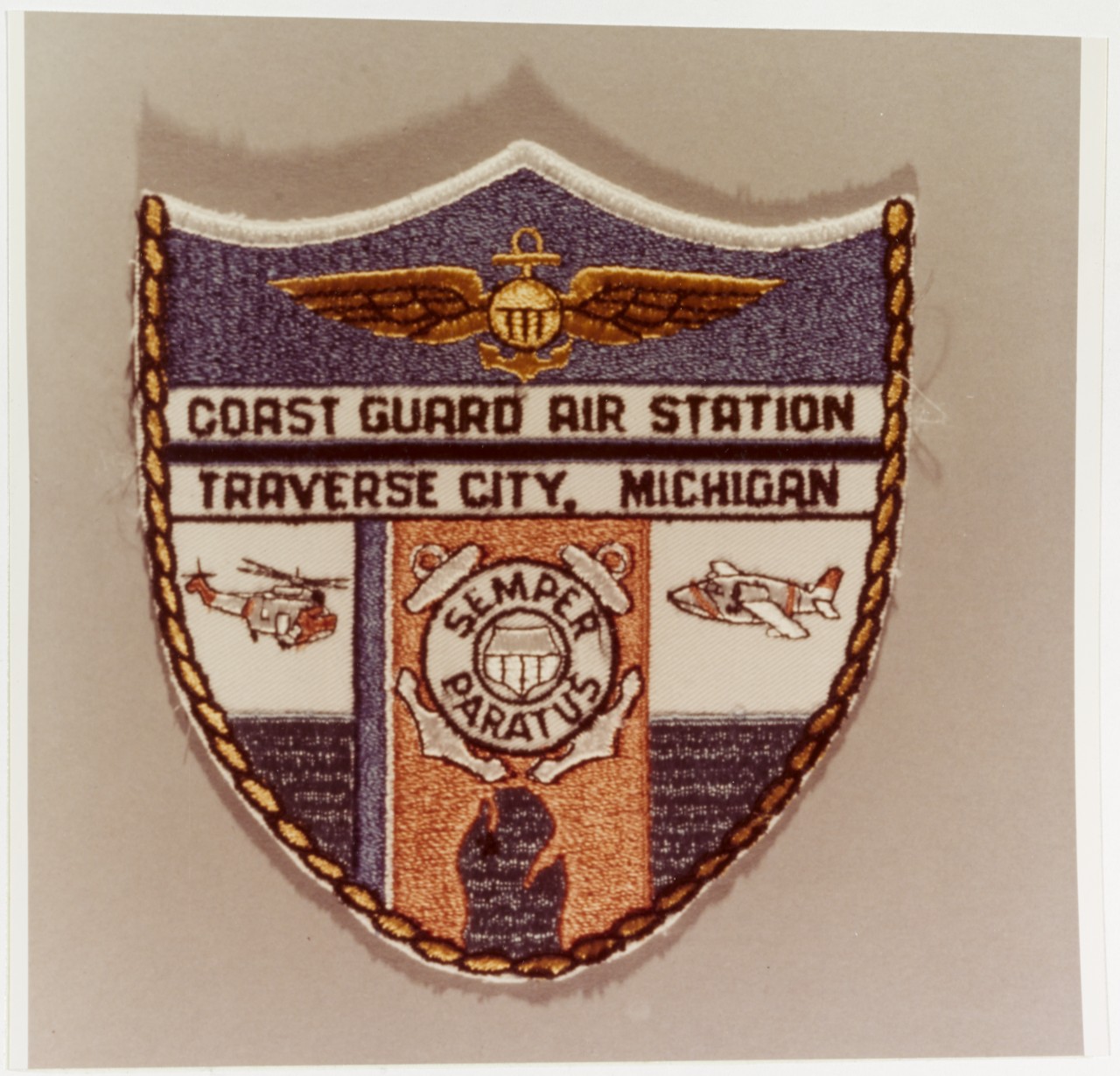 Photo #: NH 88332-KN Insignia: U.S. Coast Guard Air Station, Traverse City, Michigan