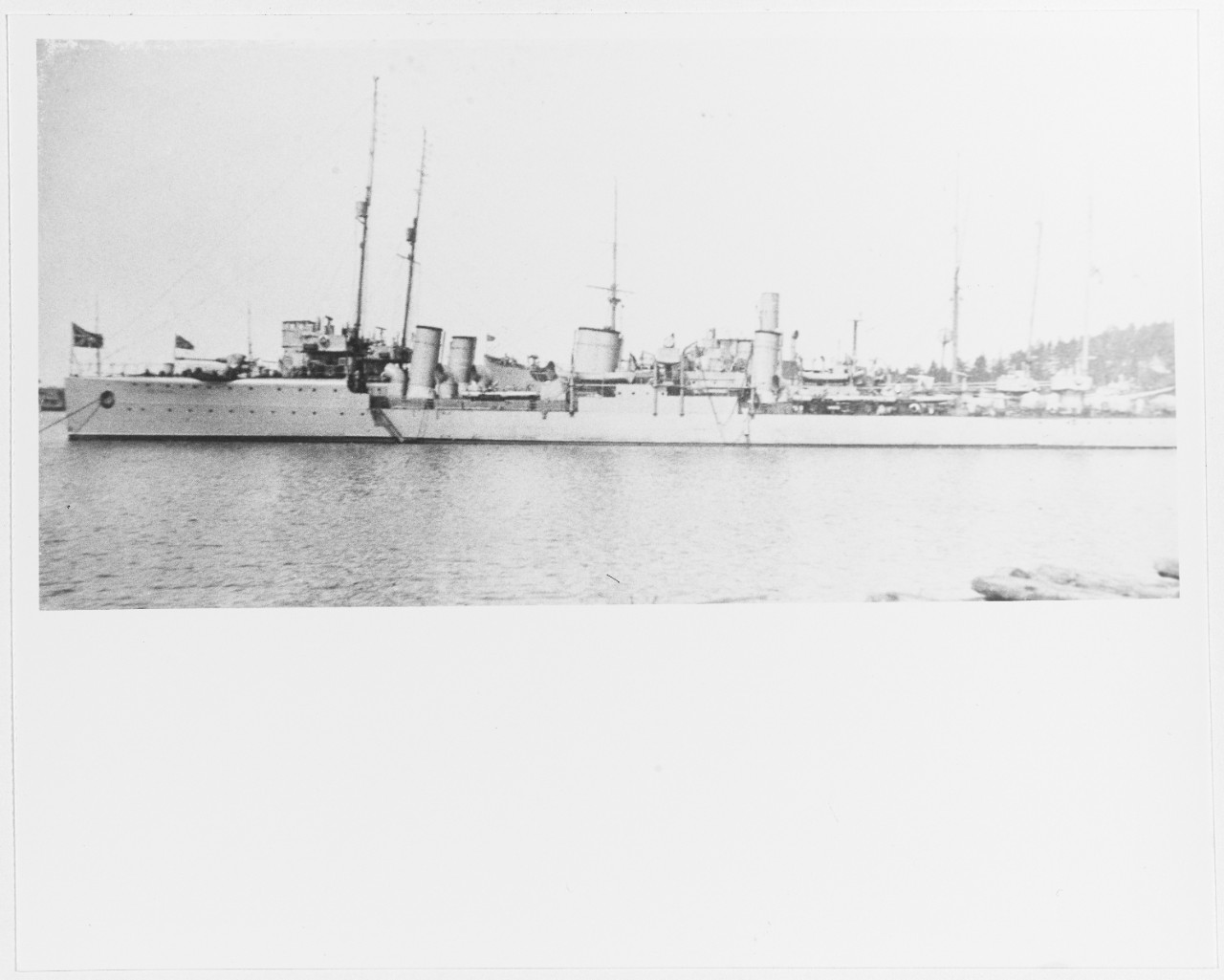 Two unidentified Russian "NOVIK" Type Destroyers during World War I.