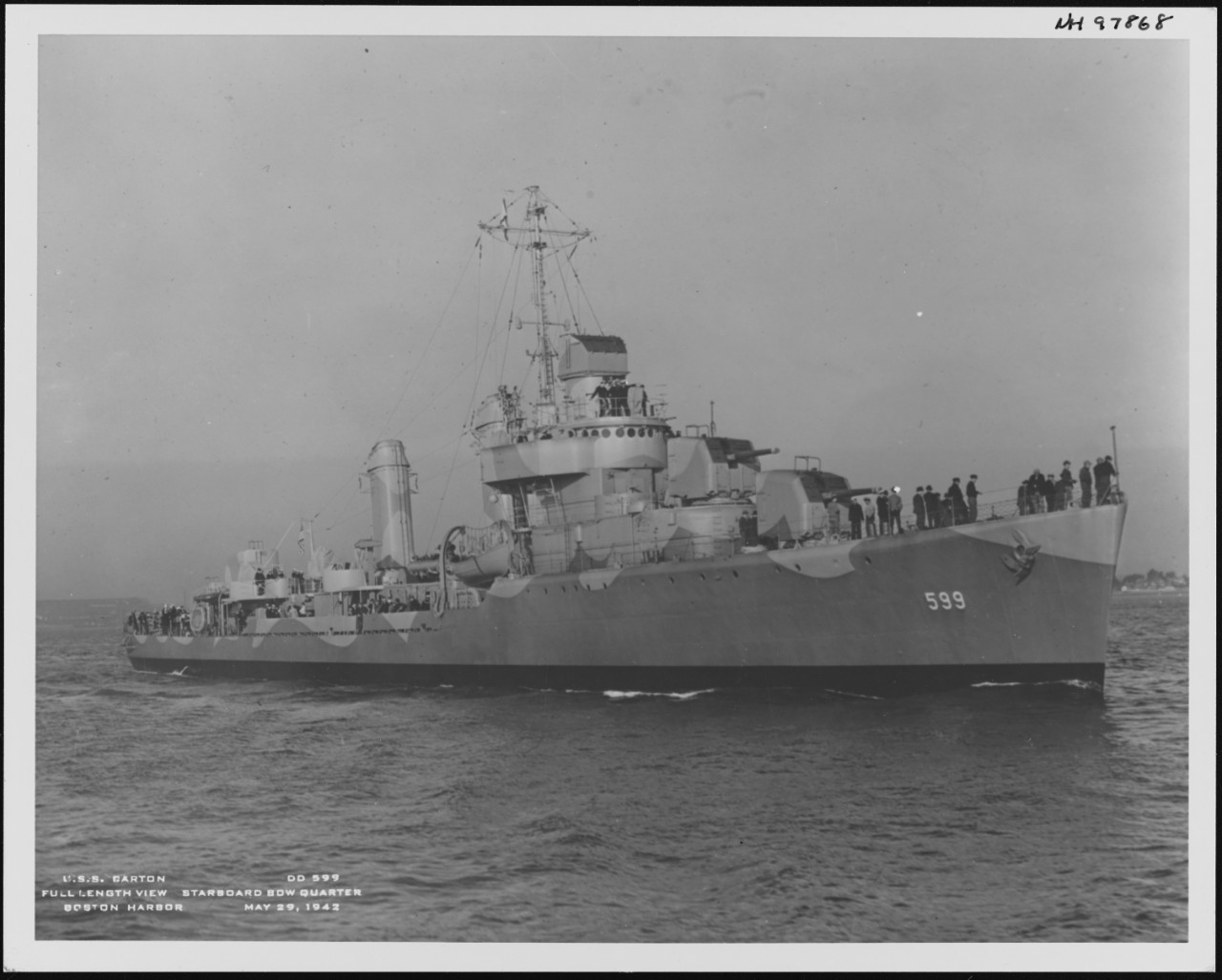 Photo #: NH 97868  USS Barton (DD-599)