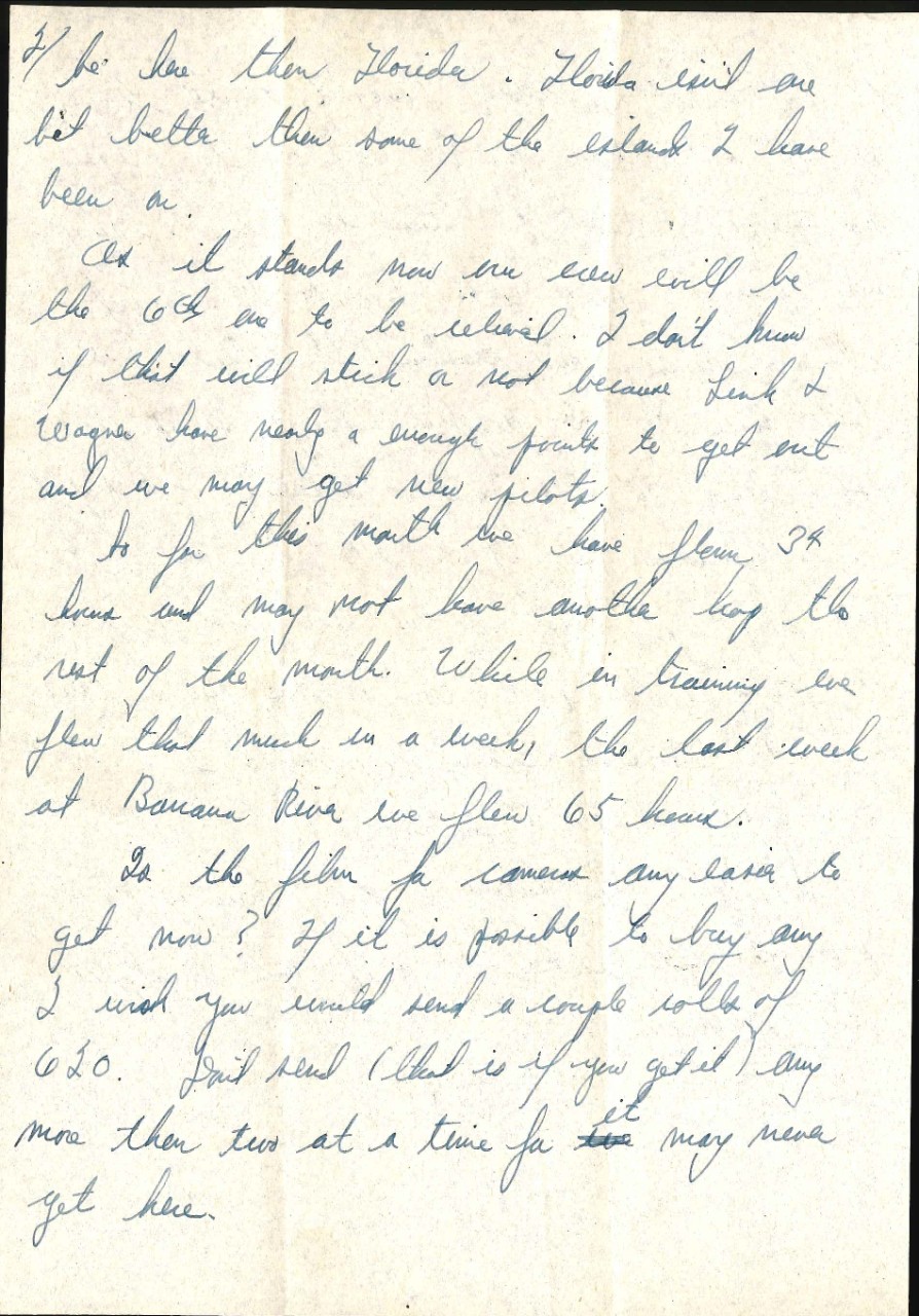 Letter from Charles W. Cooper to his parents, Sep. 22, 1945, page 3