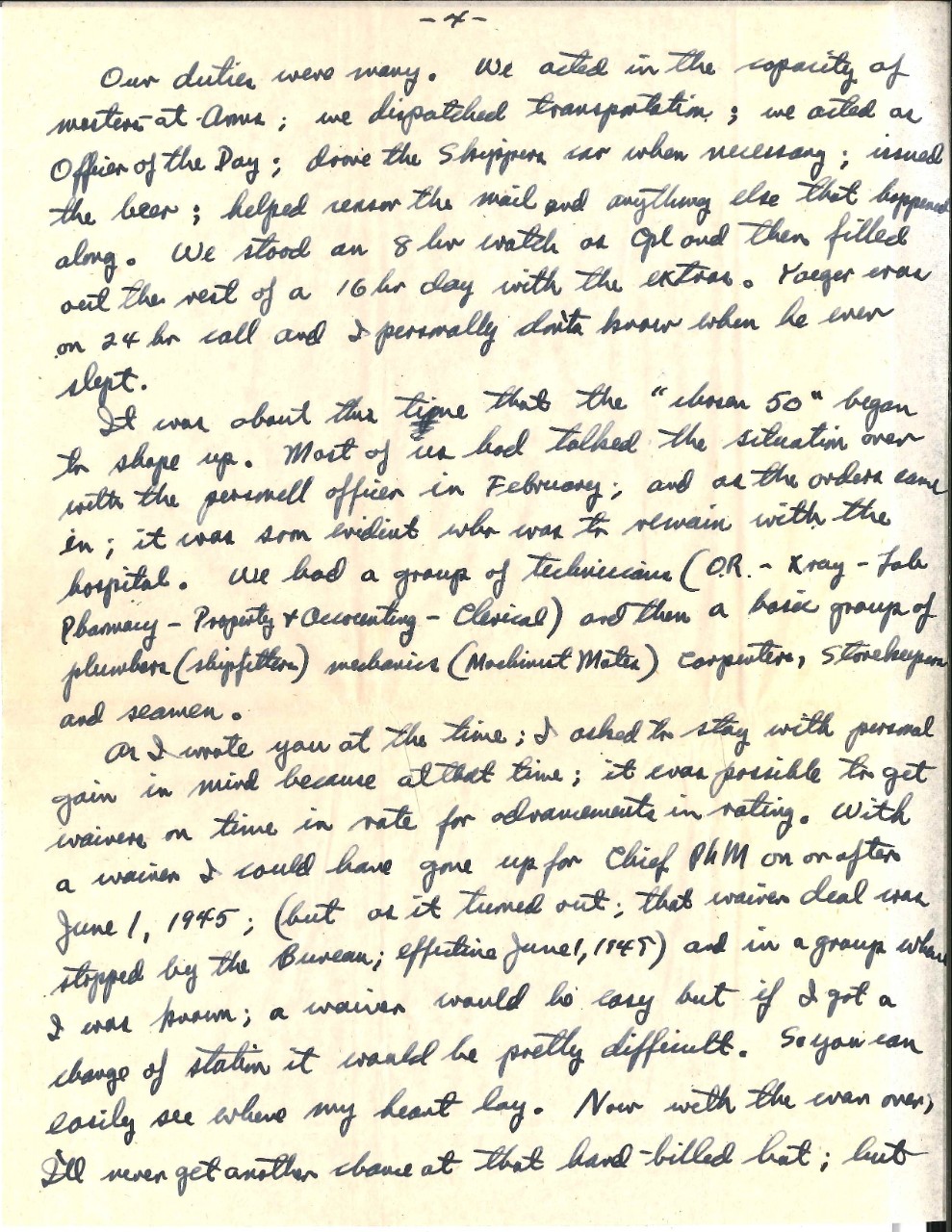 Letter from Wright to his parents, Sep. 8, 1945, page 4
