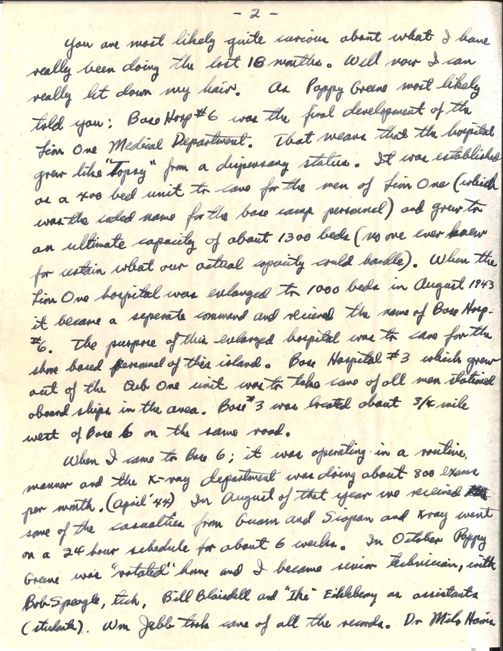 Letter from Wright to his parents, Sep. 8, 1945, page 2