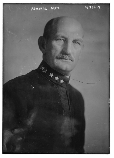 Admiral Mayo, December 1918, negative from Bain News Service, publisher, Library of Congress, LC-B2- 4772-8 [P&P].