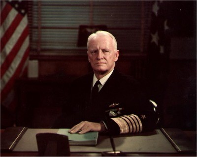 Photo #: 80-G-K-9344 (Color) Fleet Admiral Chester W. Nimitz, USN, Chief of Naval Operations At his desk at the Navy Department, circa December 1945 - December 1947.