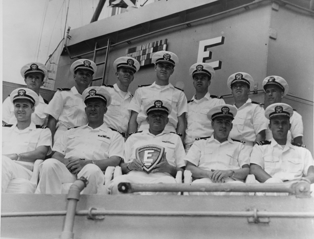 USS Barton (DD-722) commander and officers