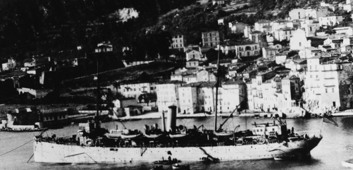 Buffalo at Villefranche, France (10-16 February 1919). (Naval History and Heritage Command Photograph NH 56646)