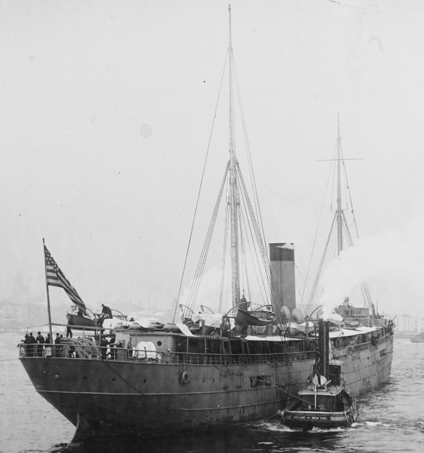 Buffalo photographed on 29 November 1898, soon after her commissioning. (Naval History and Heritage Command Photograph NH 754)