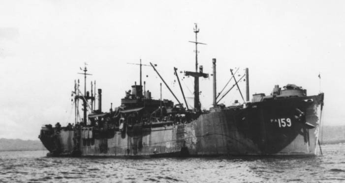 Darke in Tokyo Bay circa 2-4 September 1945