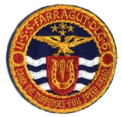 The crest of Farragut (DLG-6)