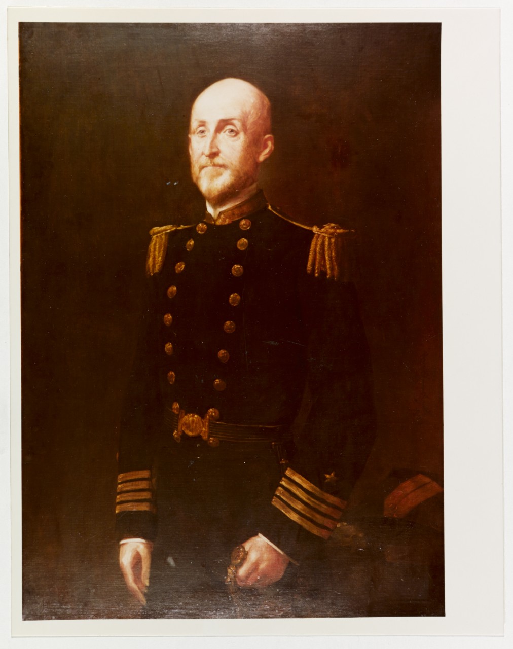 Portrait in oils of author, theorist, and U.S. naval officer Capt. Alfred Thayer Mahan, by an unidentified artist from the Navy Art Collection. (Naval History and Heritage Command Photograph NH 48056-KN)