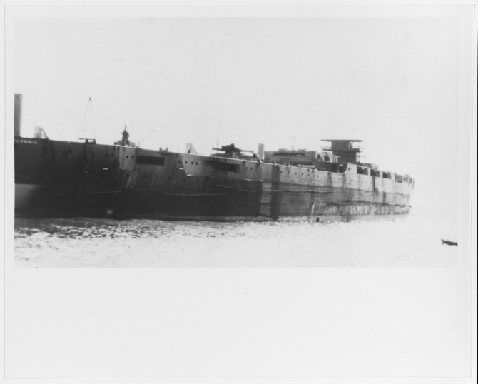 Pennsylvania fitting out at Newport News, Va., 23 April 1915. Collection of Gilman L. Smith. (Naval History and Heritage Command Photograph NH 93528) 