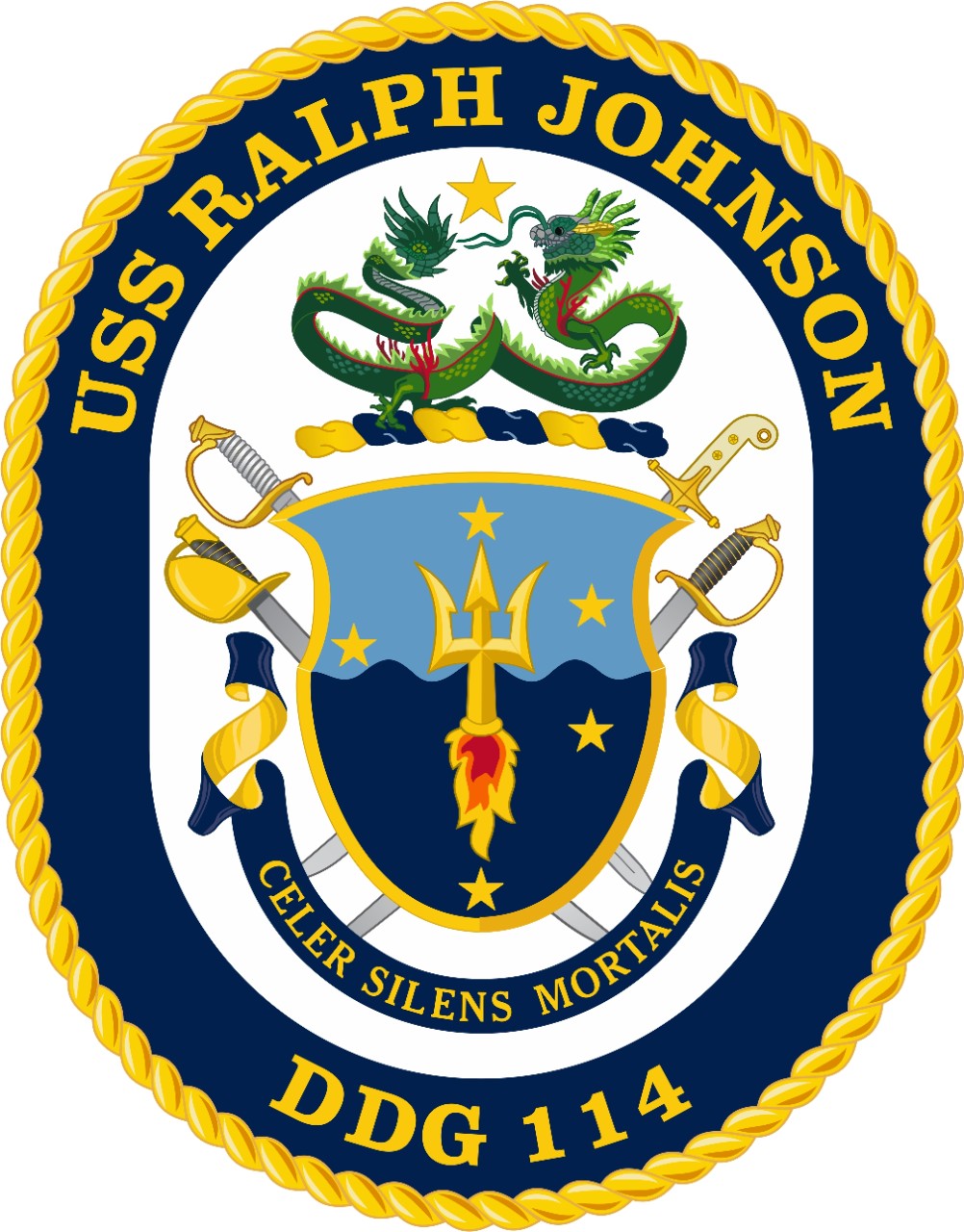 Ralph Johnson (DDG-114), Ship's Seal
