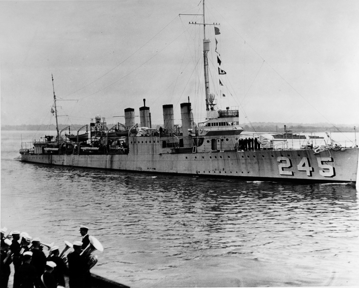 USS REUBEN JAMES (DD-245), May 9, 1932.