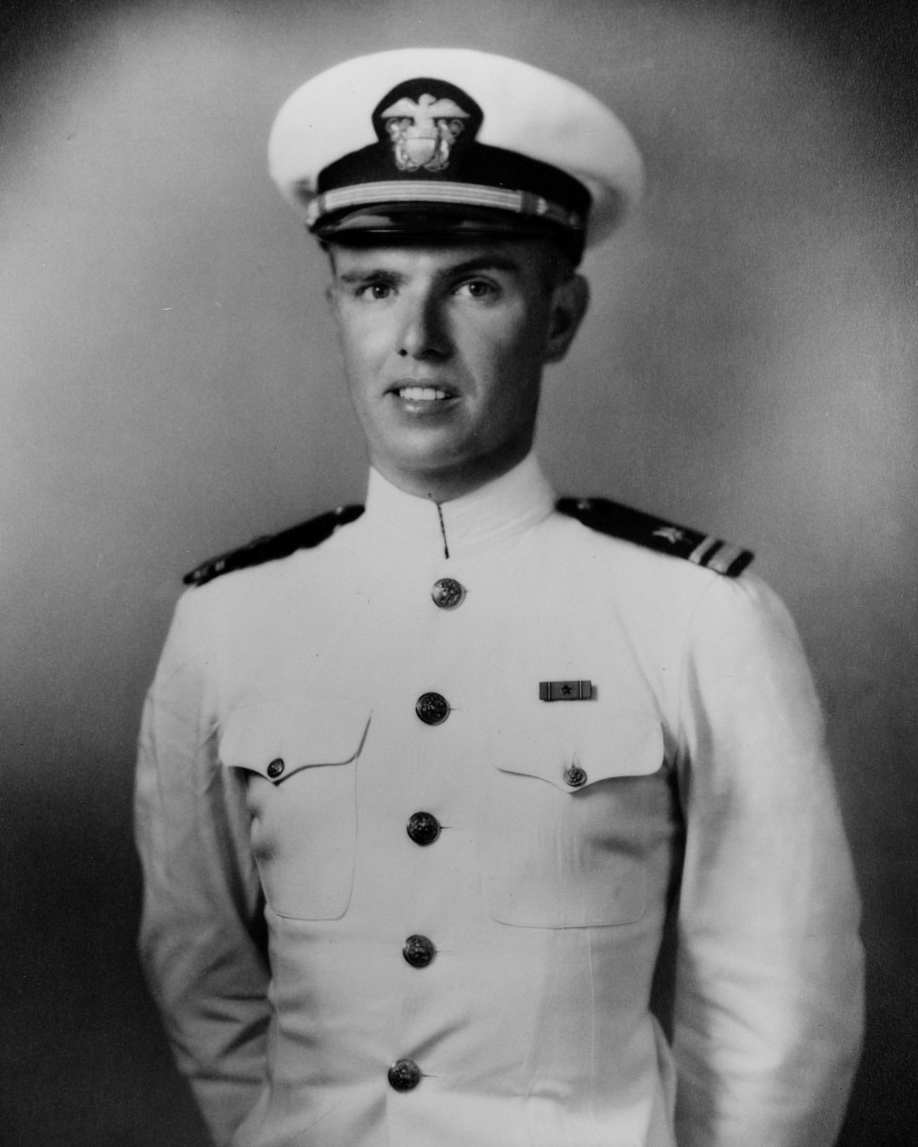 Lt. John J. Kirwin, a turret officer, received the Navy Cross posthumously for “gallantly sacrificing his own life in order that his men might live.” (U.S. Navy Photograph NH 86081, Naval History and Heritage Command)