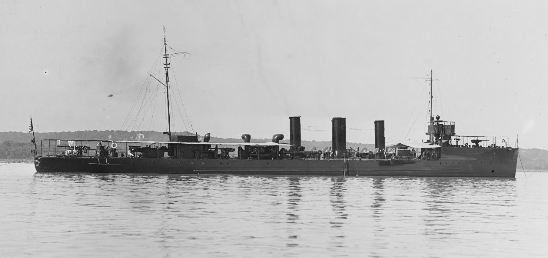 Terry, at anchor, prior to World War I (Naval History and Heritage Command Photograph NH 43766)