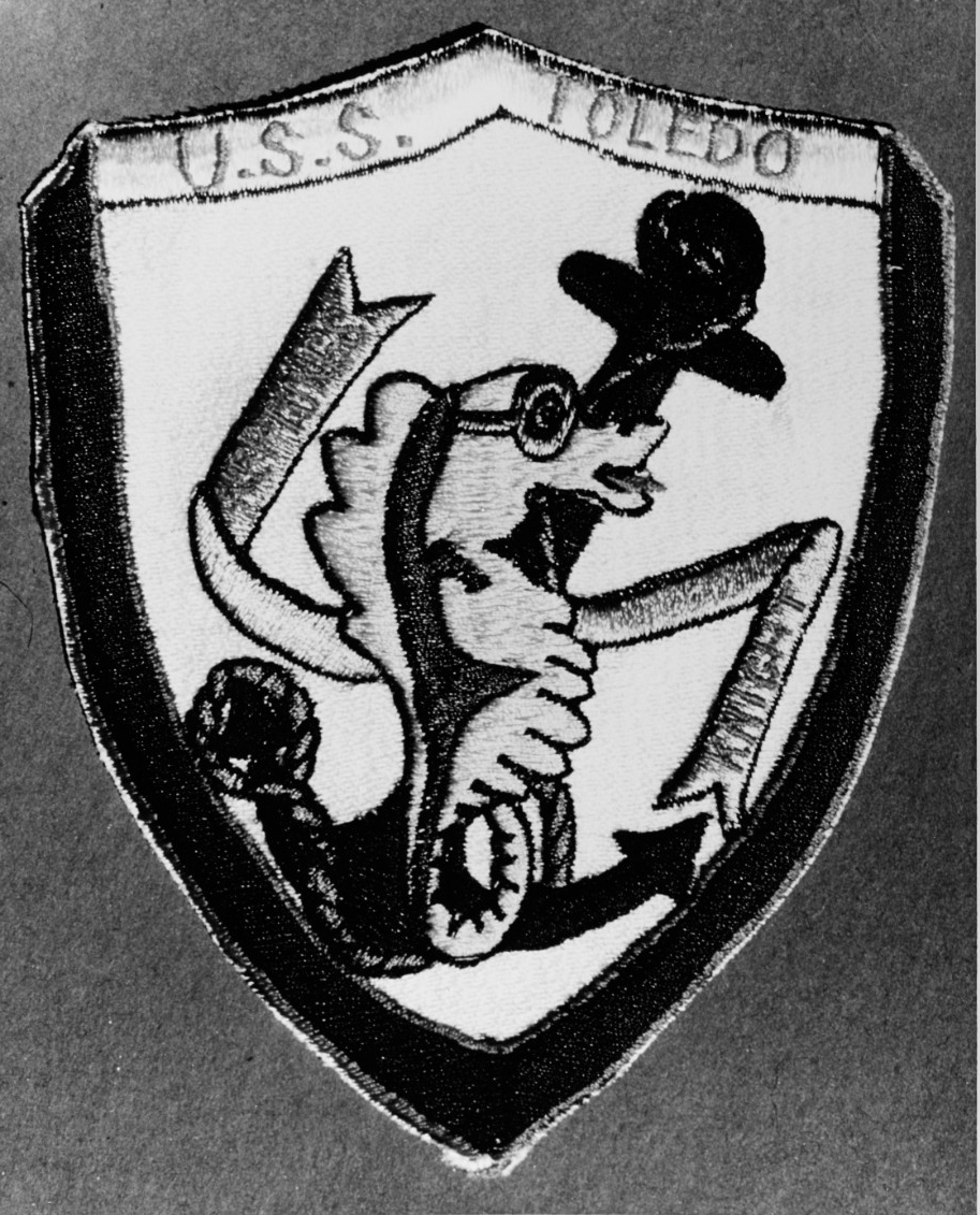 USS Toledo (CA-133) Jacket patch of the ship's insignia