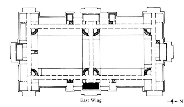 Floor plan of East (Navy) Wing