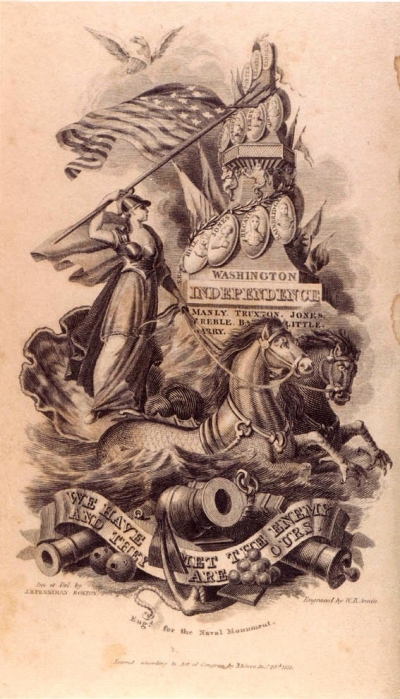 "We Have Met the Enemy and They Are Ours," drawn by J.R. Penniman (frontispiece)