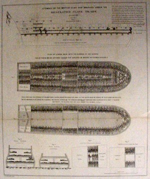 Stowage of the British Slave Ship "Brookes" Under the Regulated Slave Trade act of 1788