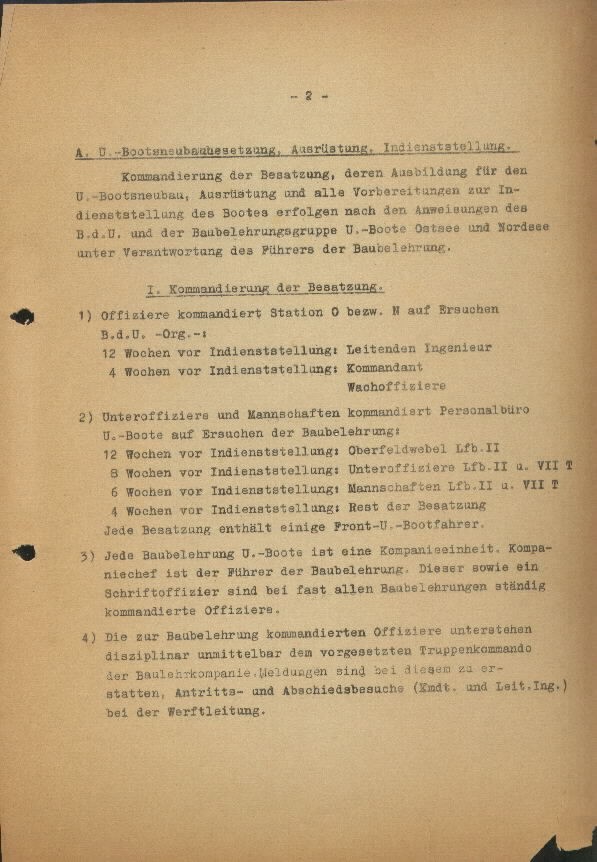 Guide for U-Boat Officers Concerning New U-Boat Orders for the Frontline - page 2