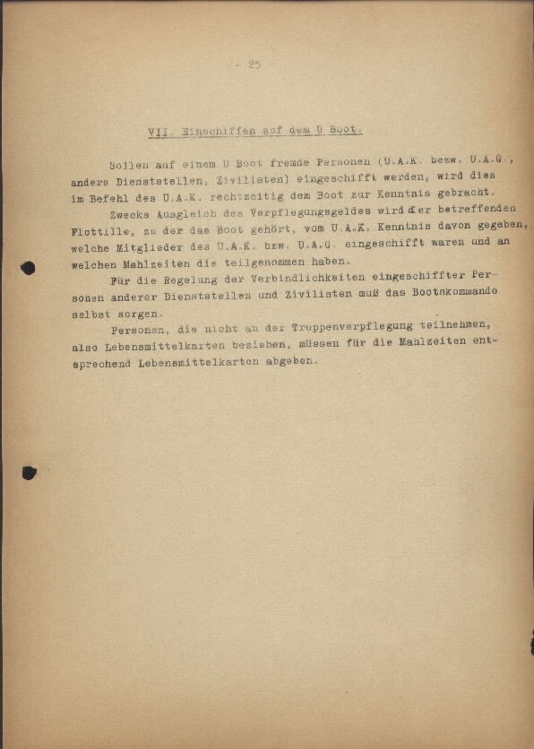 Guide for U-Boat Officers Concerning New U-Boat Orders for the Frontline - page 25