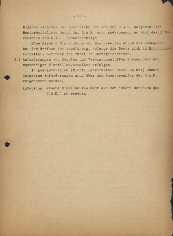 Guide for U-Boat Officers Concerning New U-Boat Orders for the Frontline - page 28