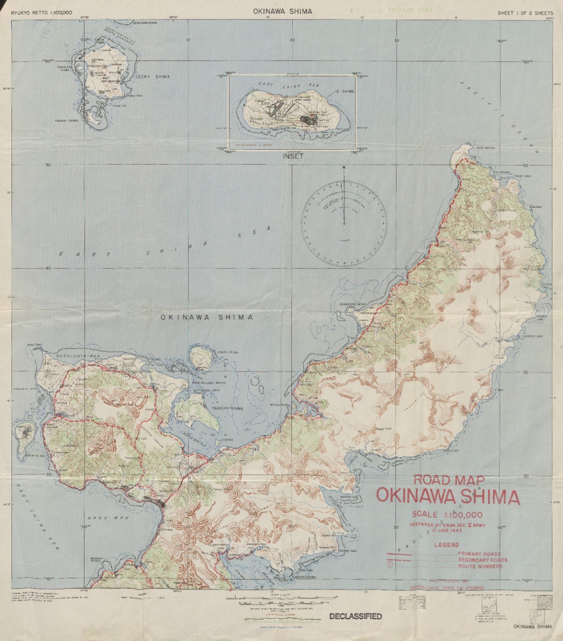 Okinawa Shima Road Map (1 of 2)