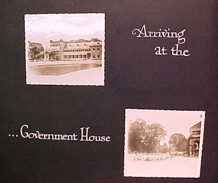 (Left) Arriving at the (Right) ...Government House