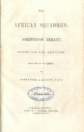 Image of the title page of African Squadron.