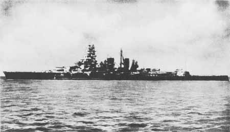 Sister ship of the Hiyei, HIJMS Kirishima, sunk by USS Washington in action of 14-15 November.