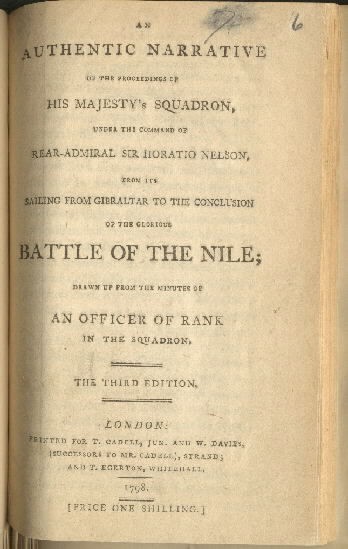 Cover image - Battle of the Nile