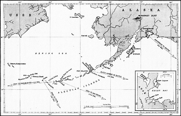 Image of Map: Aleutian Islands. 