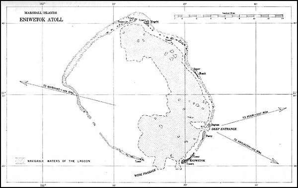 Image of Map: Eniwetok Atoll.