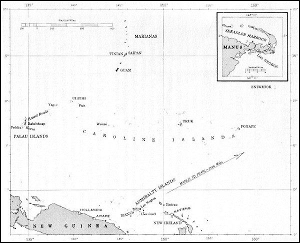 Image of Map: Caroline Islands.