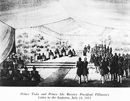 Prince Toda and Prince Ido Receive President Fillmore's Letter to the Emperor, July 14, 1853.