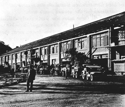 Temporary Quarters of the 72nd Seabees at Sasebo, Japan.