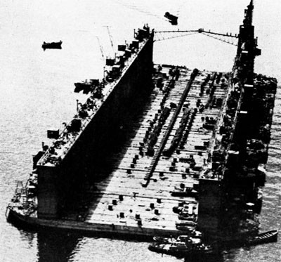 Advance Base Sectional Dock in the South Pacific.