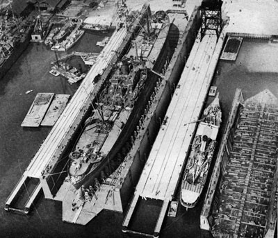 First Ships in YFD-16 Jacksonville, February 1943.