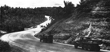 Highway Scene on Guam, November 1945. 