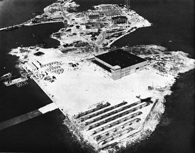 NAS Bermuda in the Process of Construction.