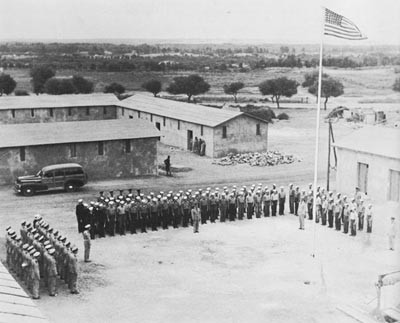 VP73 and Hedron 15 Personnel at Quarters, Agadir, Awaiting Distinguished Flying Cross Awards. 