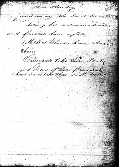 Page 186 of the Michael Shiner Diary