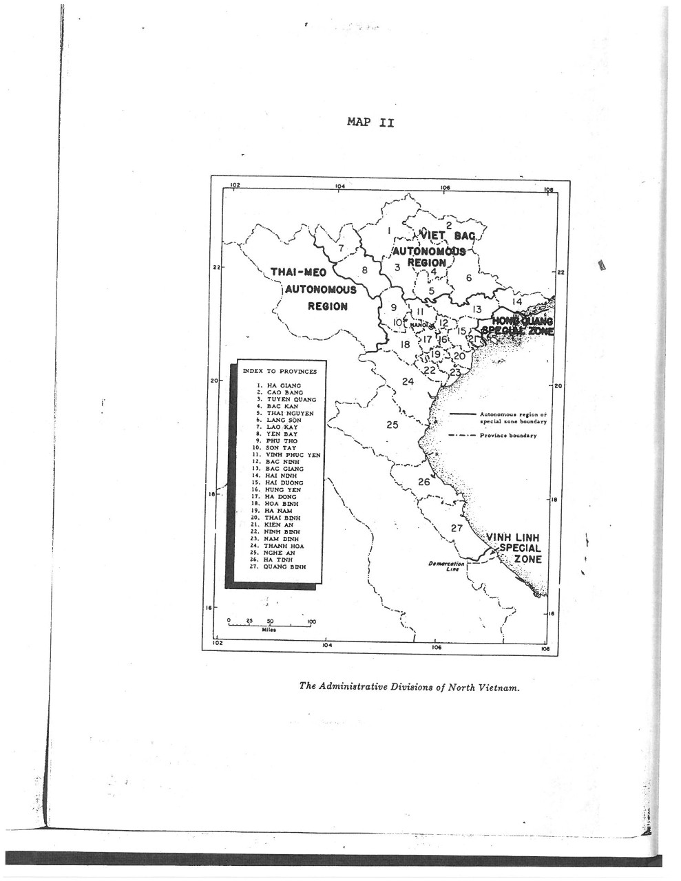 The Administrative Divisions of North Vietnam