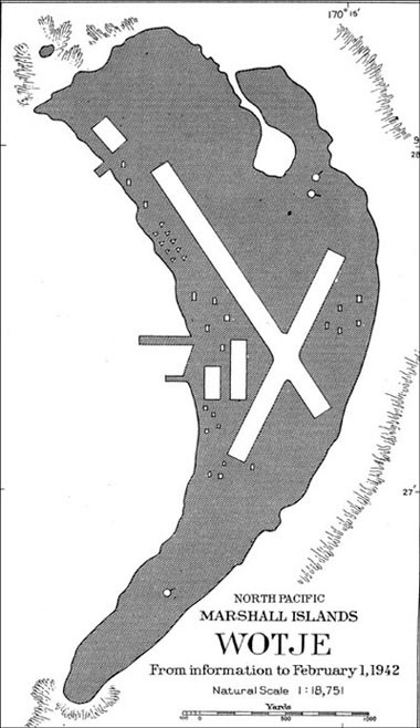 Map - North Pacific Marshall Islands - Wotje